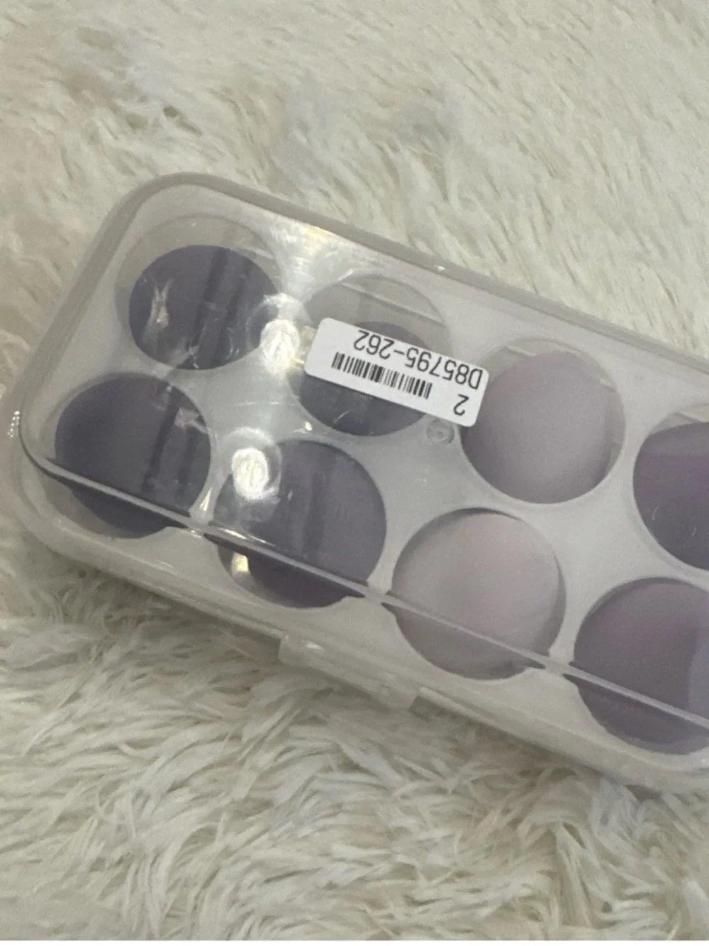 Set of 8 Purple Makeup Blending Sponges with box
